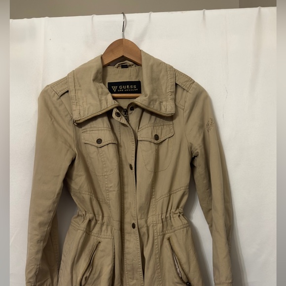 Guess tan jacket size small - Picture 1 of 6